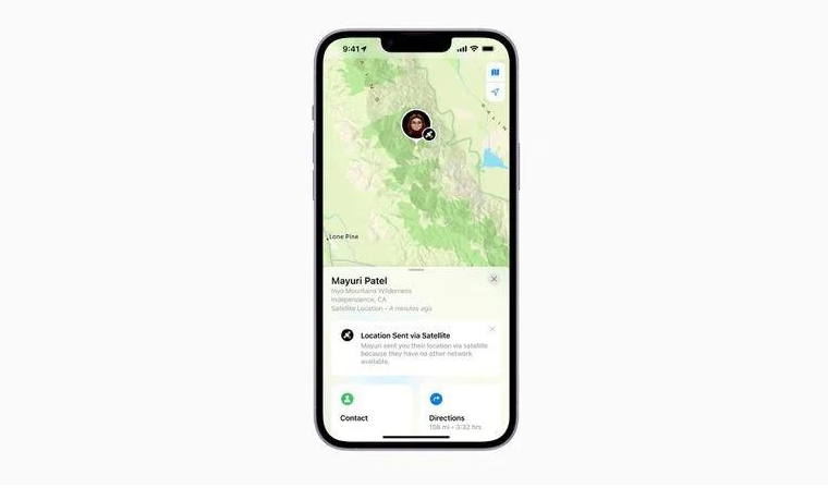 济水街道苹果14维修分享iPhone14系列中 FindMy功能通过卫星分享位置方法教程 